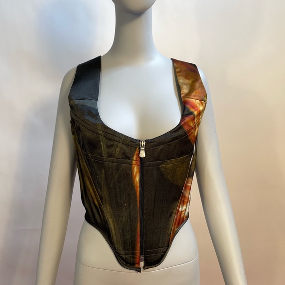 Vivienne Westwood BRAND NEW CAGE CORSET BOSSCHAERT PRINT IT 42 NWT - Picture 9 of 16